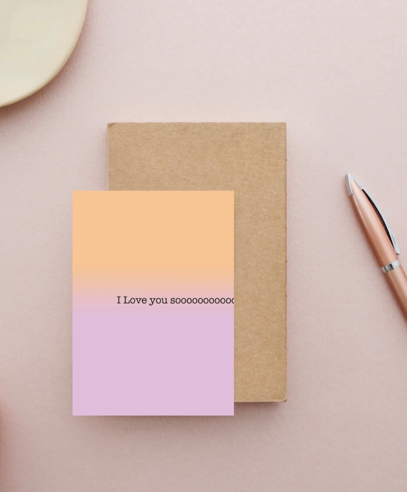 Postkarte "I Love you sooooo"