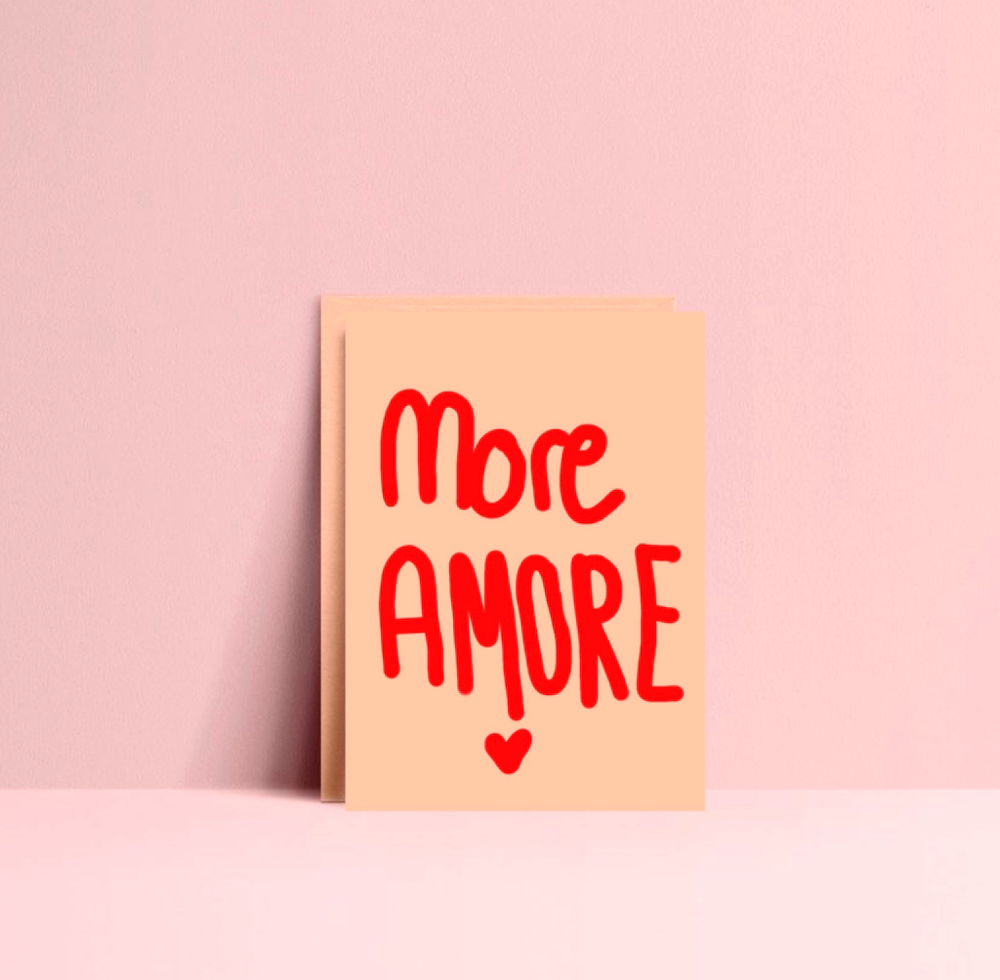 Postkarte "more amore"