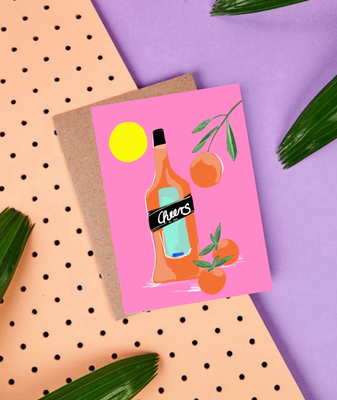 Postkarte "cheers"